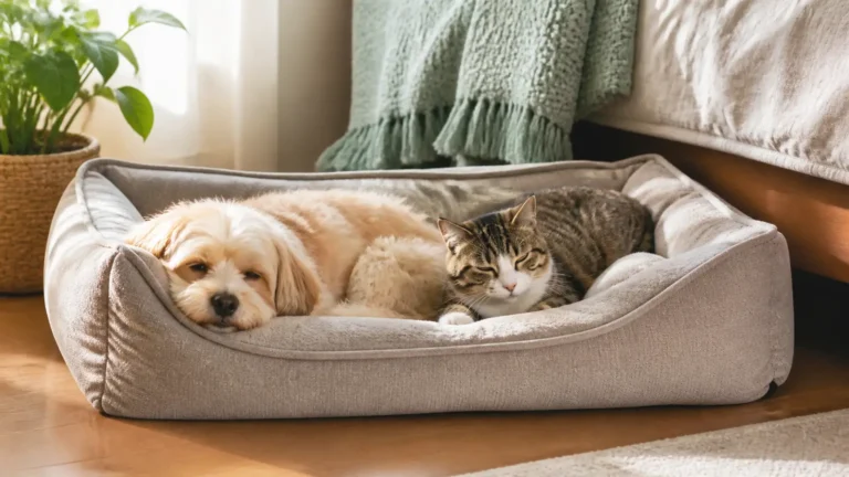 Pet descansando confortável em cama pet, guia de compra InformaPet